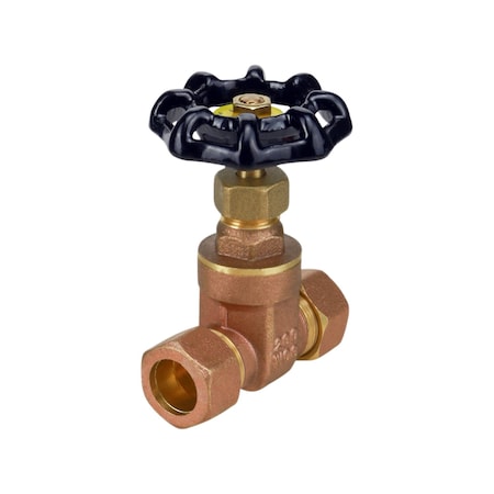 Everflow Compression Cast Brass Gate Valve 3/4" 205P034-NL
